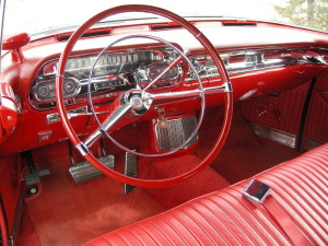 red interior 1957 Cadillac Eldorado Biarritz Convertible