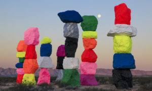 Sculptural Colors by Ugo Rondinone an art installation in Las Vegas