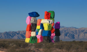 Sculptural Colors by Ugo Rondinone an art installation in Las Vegas