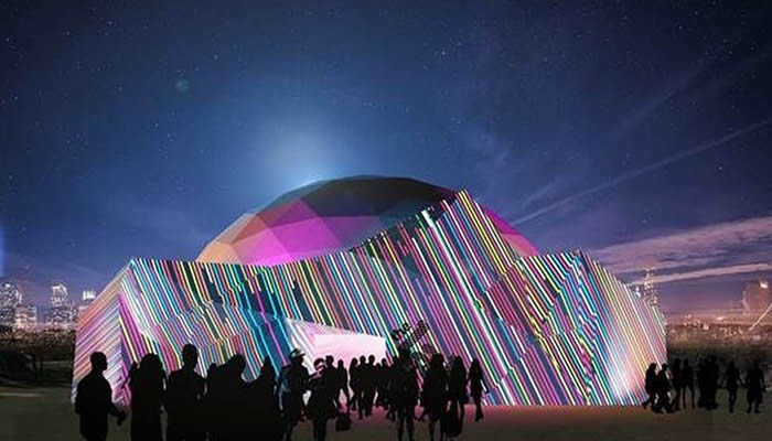 This Lab is a high-tech art experience called Panorama, with cotton candy too