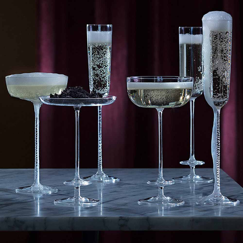 Champagne Art Glassware at LSA on Dezeen